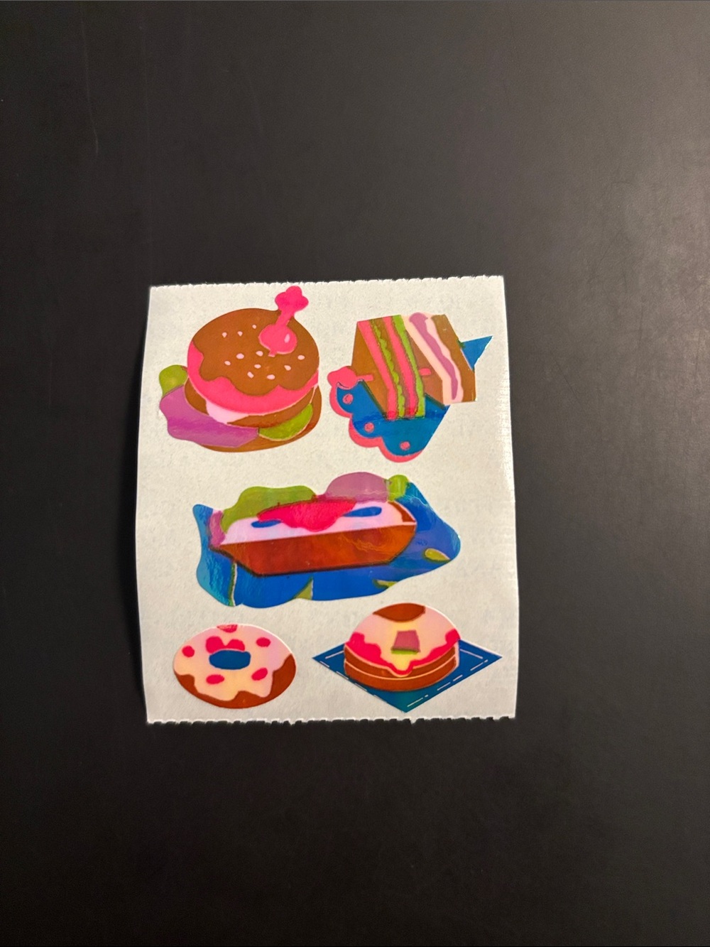 Cotrin Diner Sandwiches Pearly Sticker Mod Vintage 80's